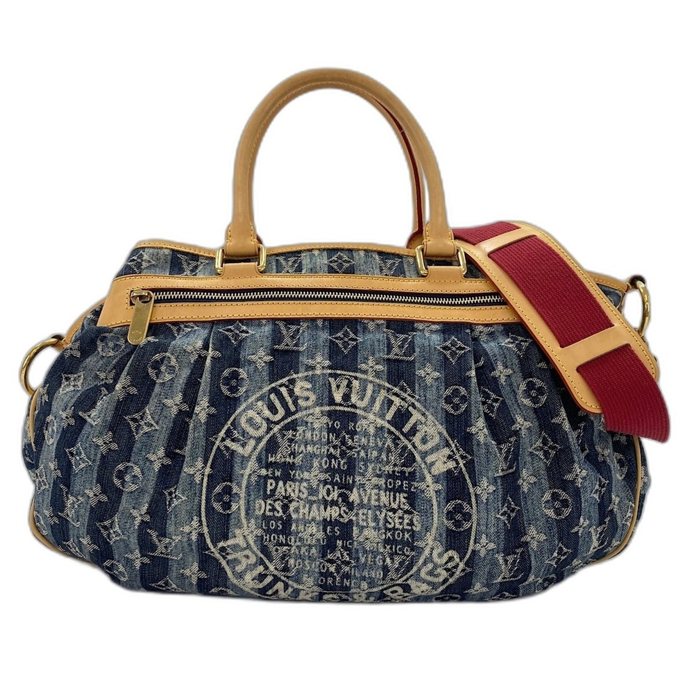 LOUIS VUITTON Cabas Raye GM Handbag, Blue